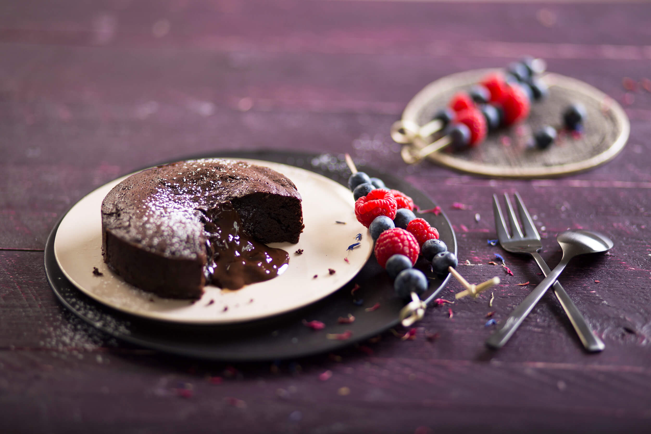 Lava-Cake Schokoladenkuchen mit BIO PLANETE Kokosöl