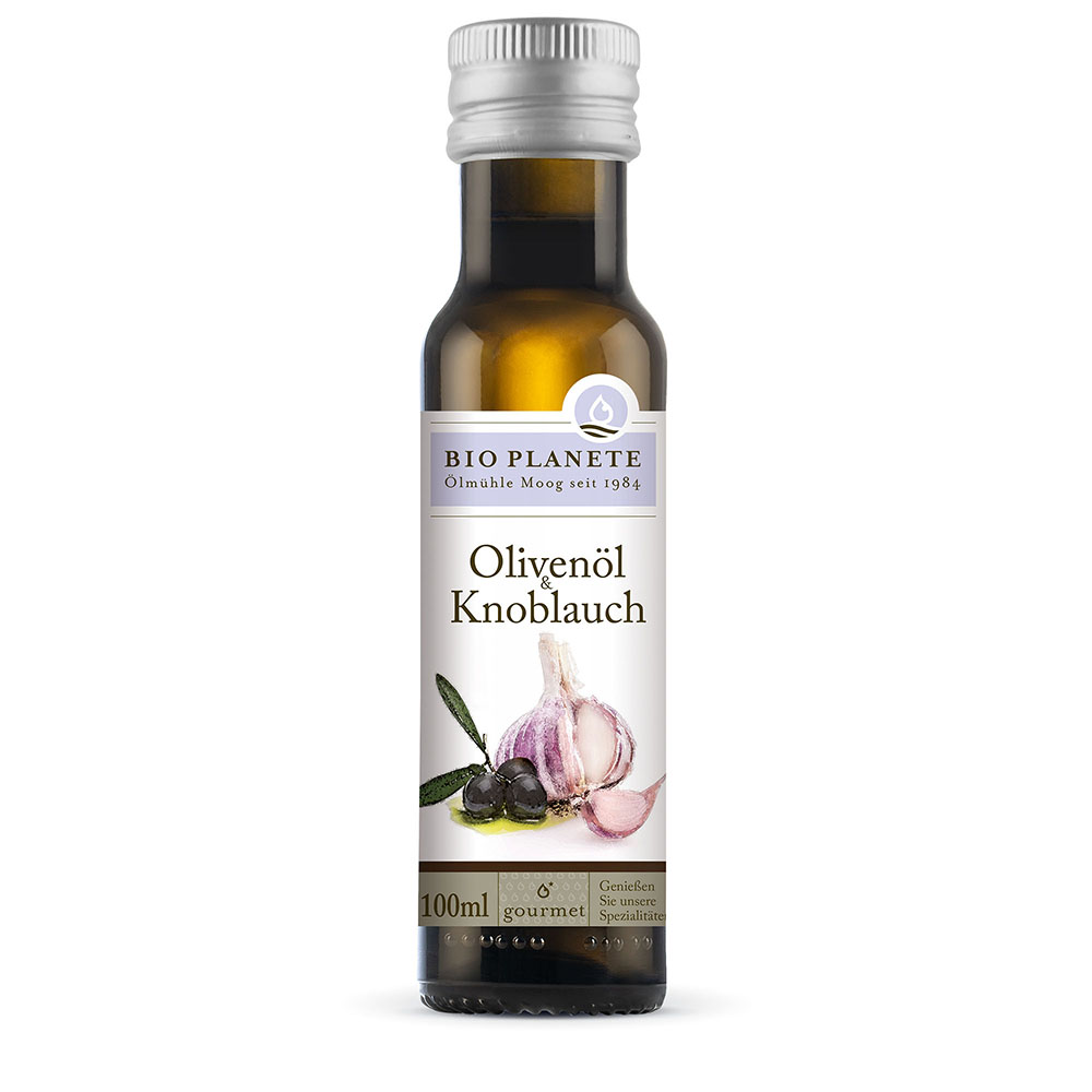 BIO PLANÈTE Würzöl Olivenöl mit Knoblauch 100 ml